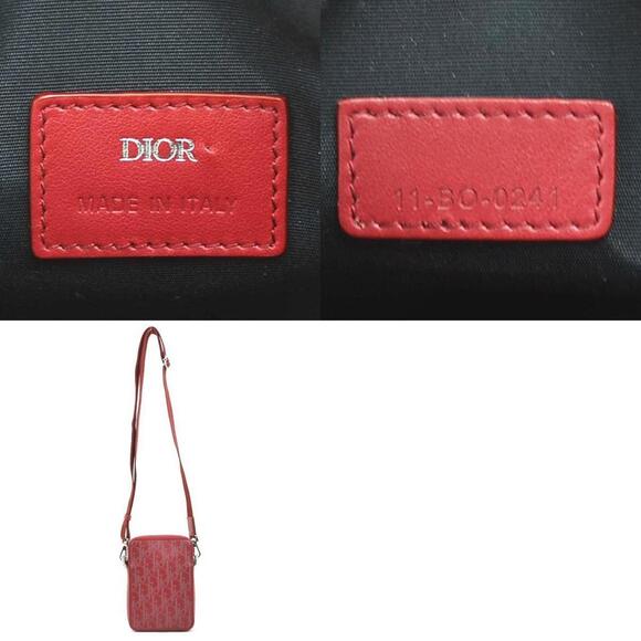 CHRISTIAN DIOR Red Leather Shoulder Bag - Picture 5 of 5